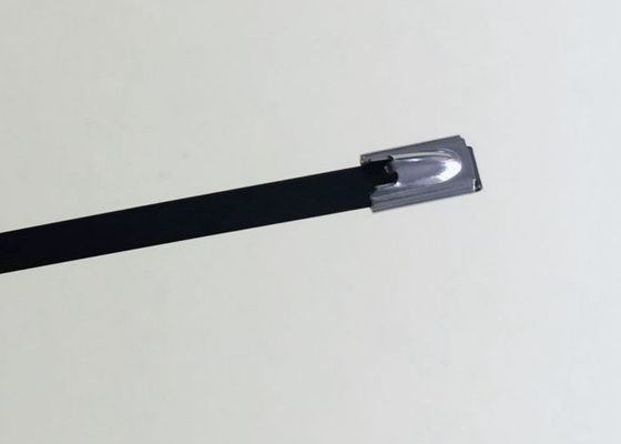 중국 UV 까만 금속 케이블 동점, 전자 철사를 끈으로 동이기를 위한 스테인리스 동점 협력 업체